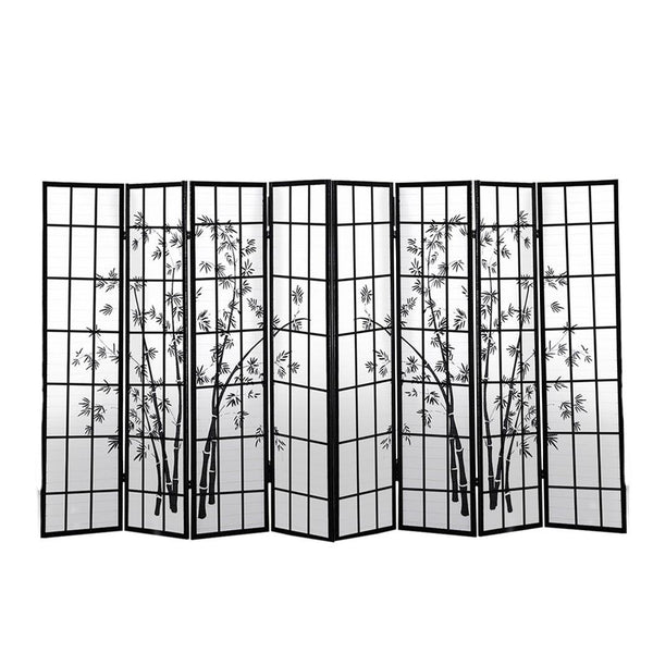 Levede 8 Panel Free Standing Foldable Room Divider Privacy Screen Bamboo Print Deals499