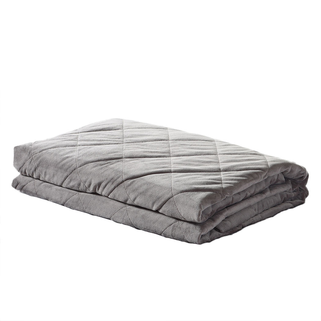 DreamZ 5KG Anti Anxiety Weighted Blanket Gravity Blankets Grey Colour Deals499