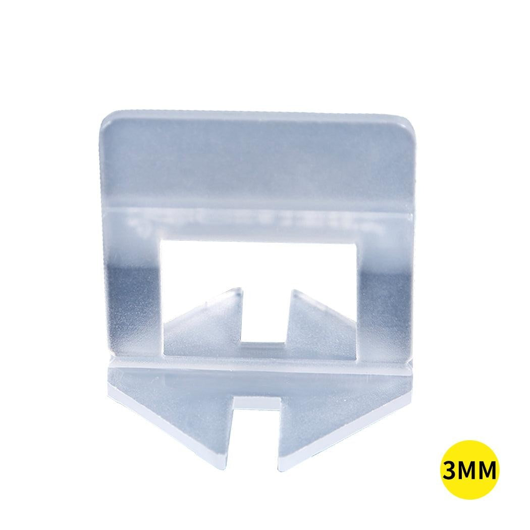 1000x 3MM Tile Leveling System Clips Levelling Spacer Tiling Tool Floor Wall Deals499