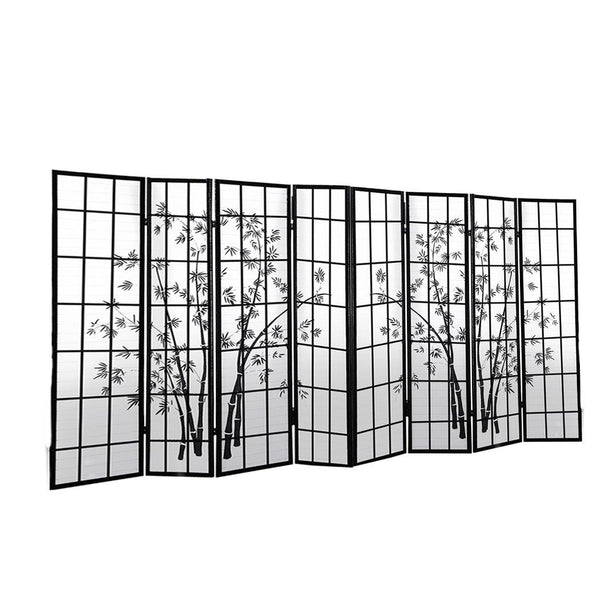 Levede 8 Panel Free Standing Foldable Room Divider Privacy Screen Bamboo Print Deals499