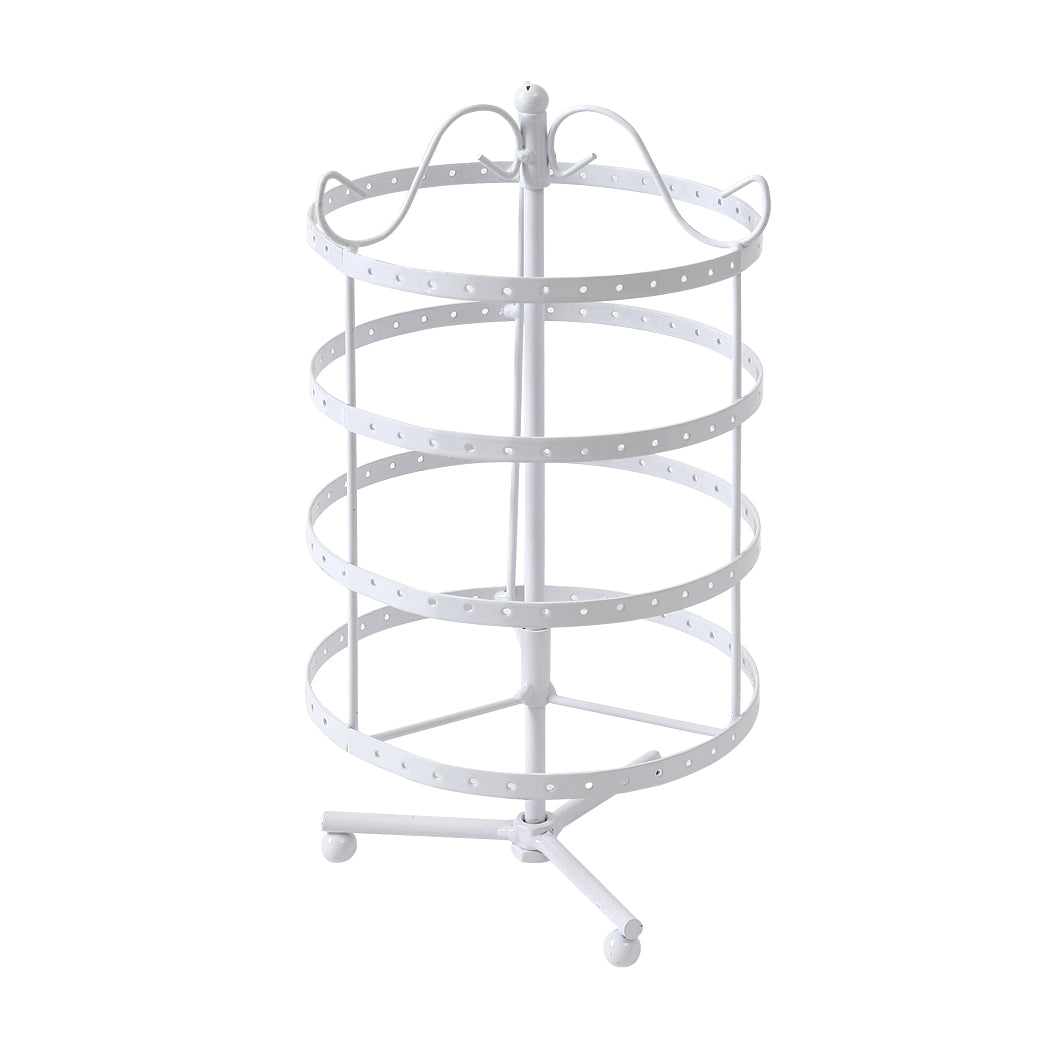 Earring Holder Stand Jewelry Display Hanging Rack Storage Metal Organizer 4 Tier White Deals499