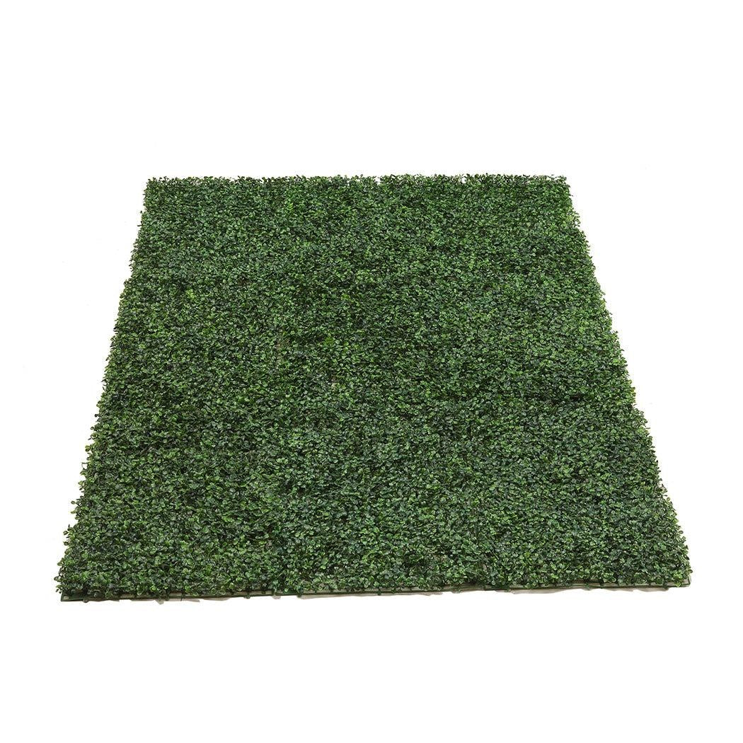 10x Artificial Boxwood Hedge Fake Vertical Garden Green Wall Mat Fence Outdoor Deals499