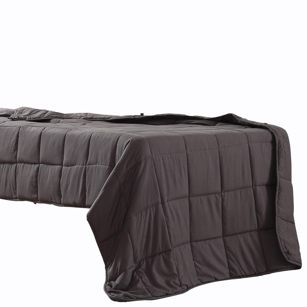 DreamZ Weighted Blanket Heavy Gravity Deep Relax 9KG Adult Double Grey Deals499
