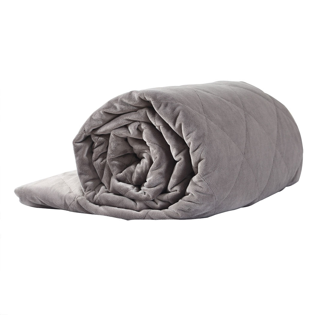 DreamZ 5KG Anti Anxiety Weighted Blanket Gravity Blankets Grey Colour Deals499
