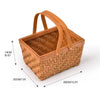Picnic Basket Wicker Baskets Outdoor Deluxe Gift Storage Person Storage Carry Deals499