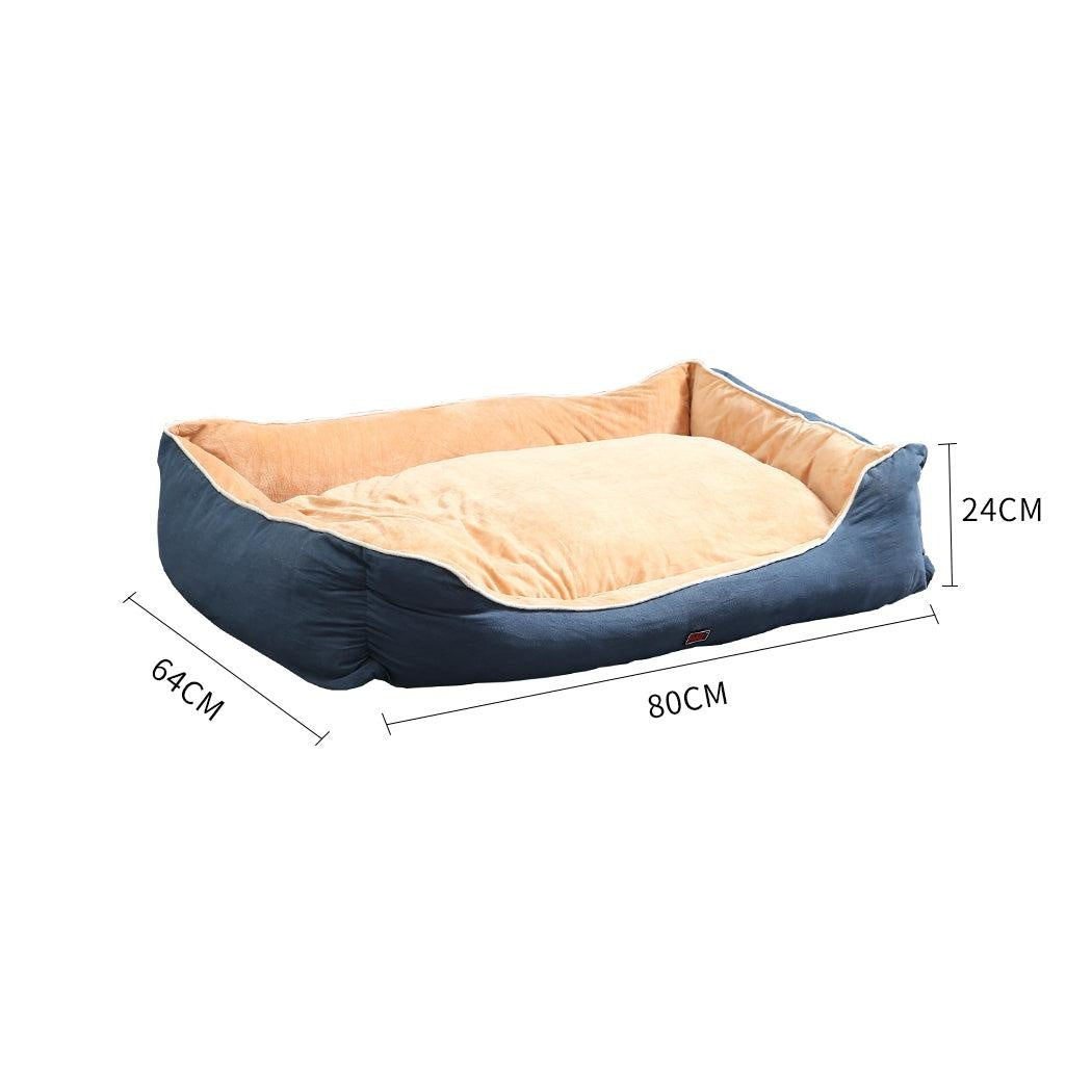 PaWz Pet Bed Mattress Dog Cat Pad Mat Puppy Cushion Soft Warm Washable L Blue Deals499