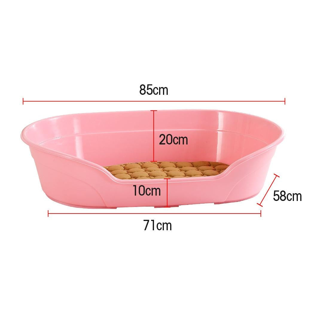 Large 85cm Plastic Pet Bed with Ventilation Holes Resting Plastic Dog Basket Deals499