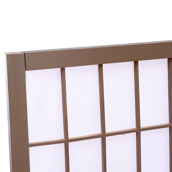 Levede 3 Panel Room Divider Screen Door Stand Privacy Fringe Wood Fold Grey Deals499