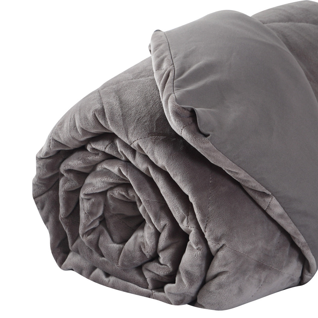 DreamZ 5KG Anti Anxiety Weighted Blanket Gravity Blankets Grey Colour Deals499