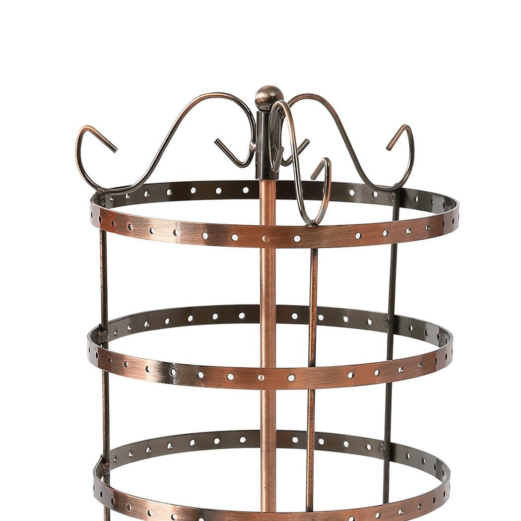 Earring Holder Stand Jewelry Display Hanging Rack Storage Metal Organizer 4 Tier Bronze Deals499