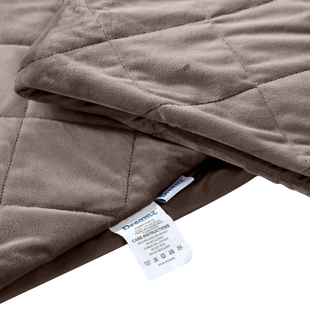 DreamZ 5KG Anti Anxiety Weighted Blanket Gravity Blankets Mink Colour Deals499