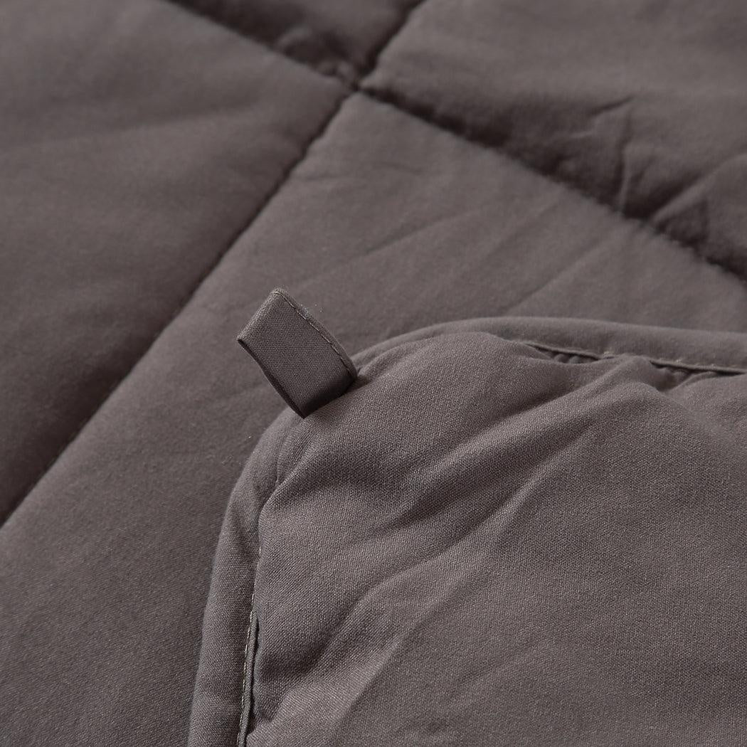 DreamZ Weighted Blanket Heavy Gravity Deep Relax 5KG Adult Double Grey Deals499