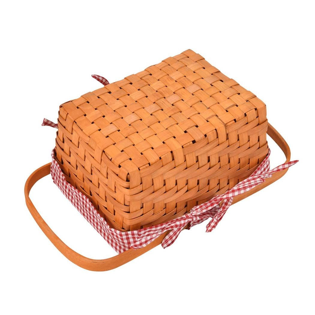 Picnic Basket Wicker Baskets Outdoor Deluxe Gift Storage Person Storage Carry Deals499