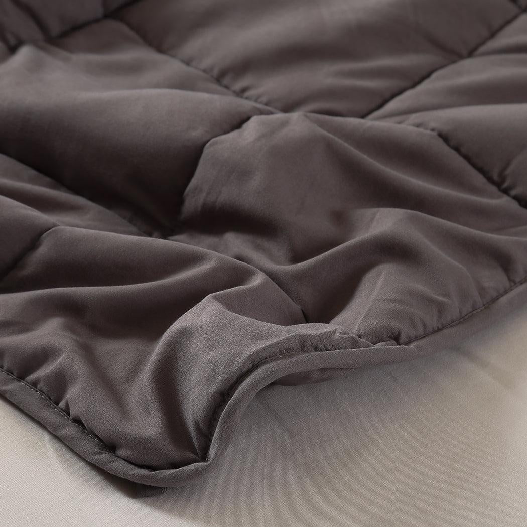 DreamZ Weighted Blanket Heavy Gravity Deep Relax 9KG Adult Double Grey Deals499
