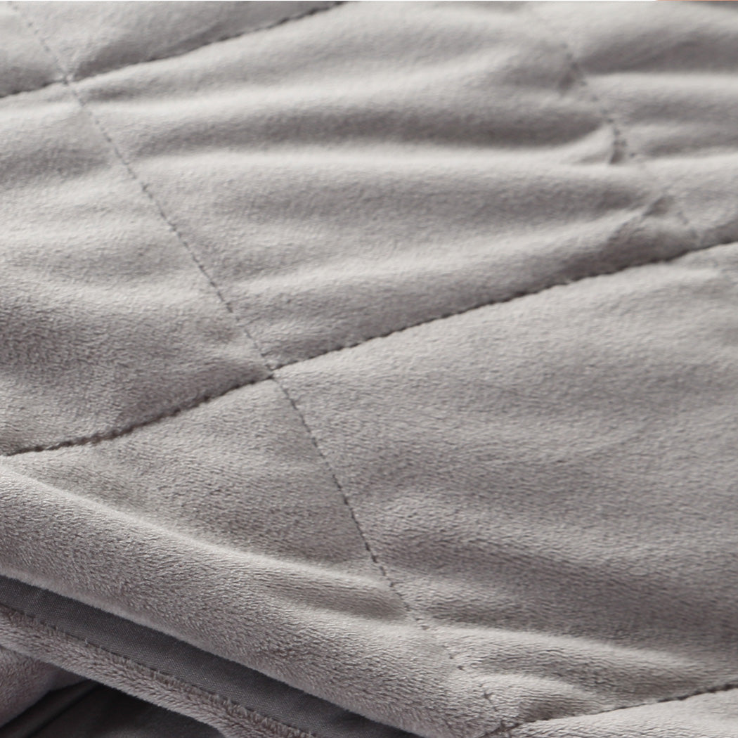 DreamZ 5KG Anti Anxiety Weighted Blanket Gravity Blankets Grey Colour Deals499