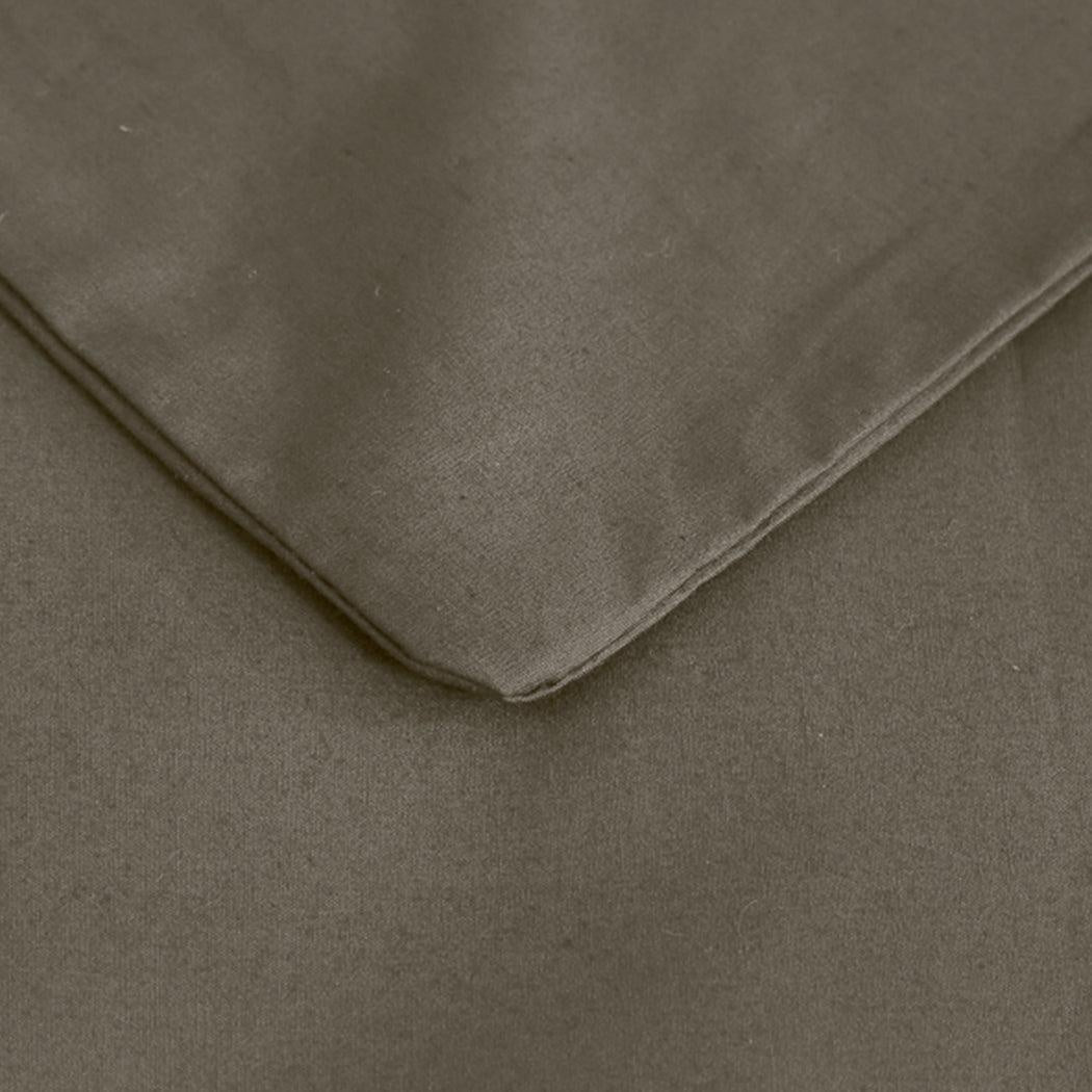 DreamZ Weighted Blanket 10KG Heavy Gravity Deep Relax Adults Cotton Cover Brown Deals499