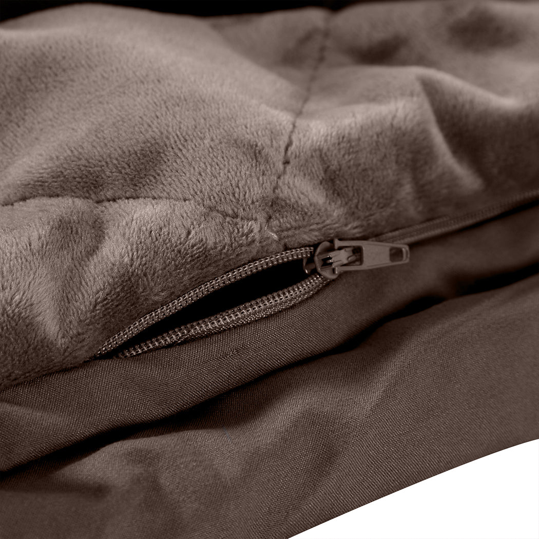 DreamZ 11KG Adults Size Anti Anxiety Weighted Blanket Gravity Blankets Mink DreamZ