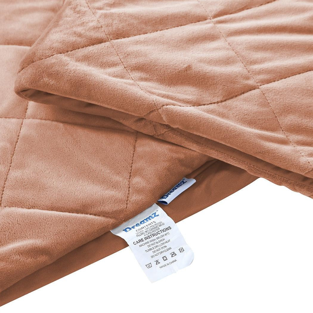 DreamZ 9KG Anti Anxiety Weighted Blanket Gravity Blankets Royal Pink Colour Deals499