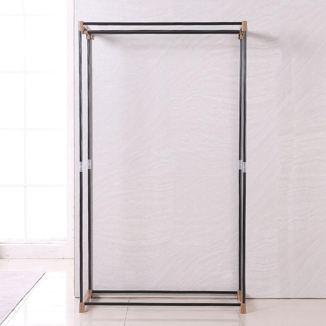 Levede Portable Wardrobe Clothes Closet Storage Cabinet Organiser With Rail Deals499