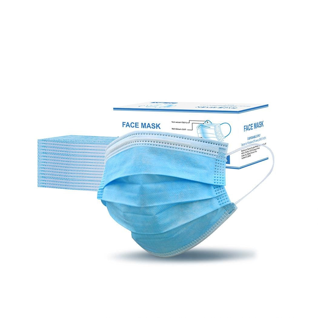 50pcs Disposable Mask Face Masks Filter Anti PM2.5 Dust Respirator 3 Layers Deals499