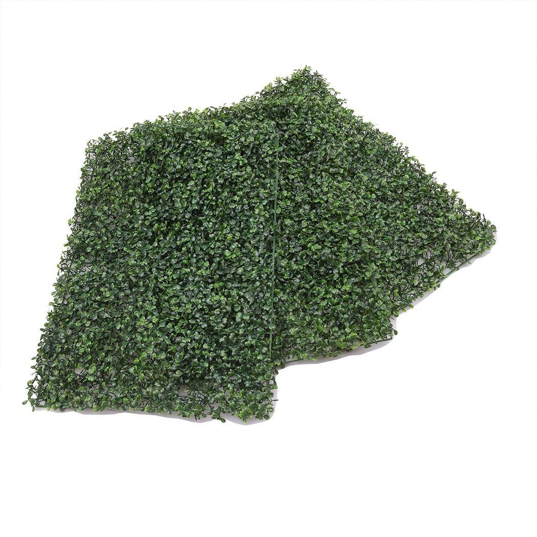 10x Artificial Boxwood Hedge Fake Vertical Garden Green Wall Mat Fence Outdoor Deals499