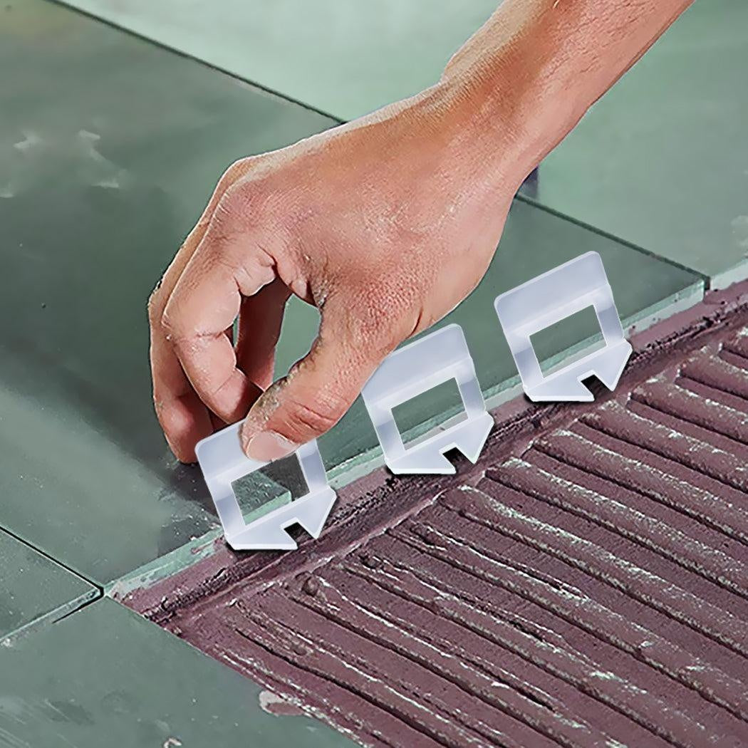 1000x 3MM Tile Leveling System Clips Levelling Spacer Tiling Tool Floor Wall Deals499