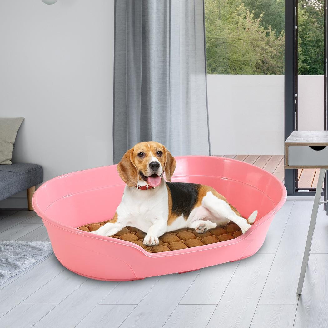 Large 85cm Plastic Pet Bed with Ventilation Holes Resting Plastic Dog Basket Deals499