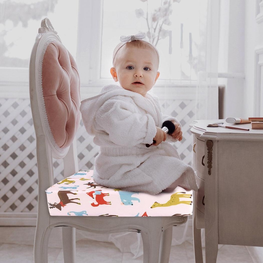 Kids Chair Cushion Pads Dinning High Seat Baby Infant Safe Booster Toddler Pink Deals499