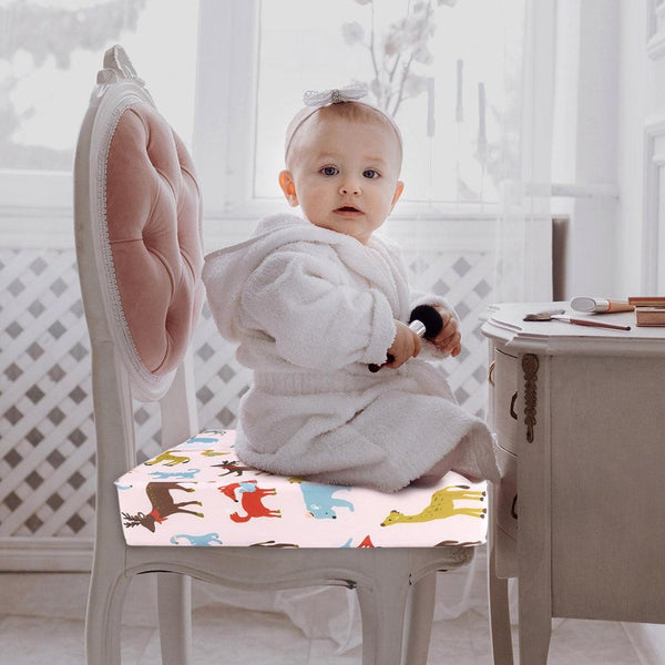 Kids Chair Cushion Pads Dinning High Seat Baby Infant Safe Booster Toddler Pink Deals499