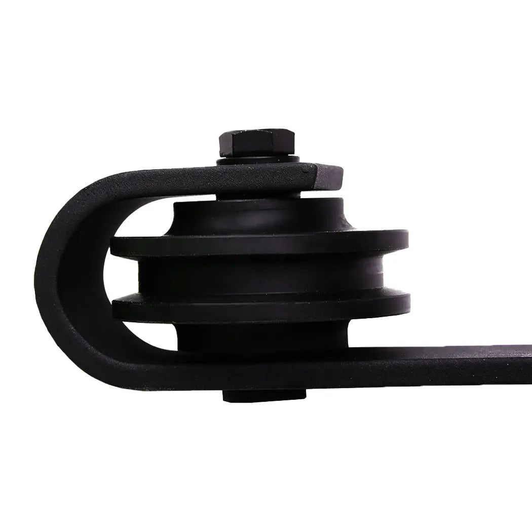 1.83M Antique Classic Style Single Sliding Barn Door Hardware Track Roller Kit Deals499