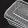 1000 Pcs 750ml Take Away Food Platstic Containers Boxes Base and Lids Bulk Pack Deals499