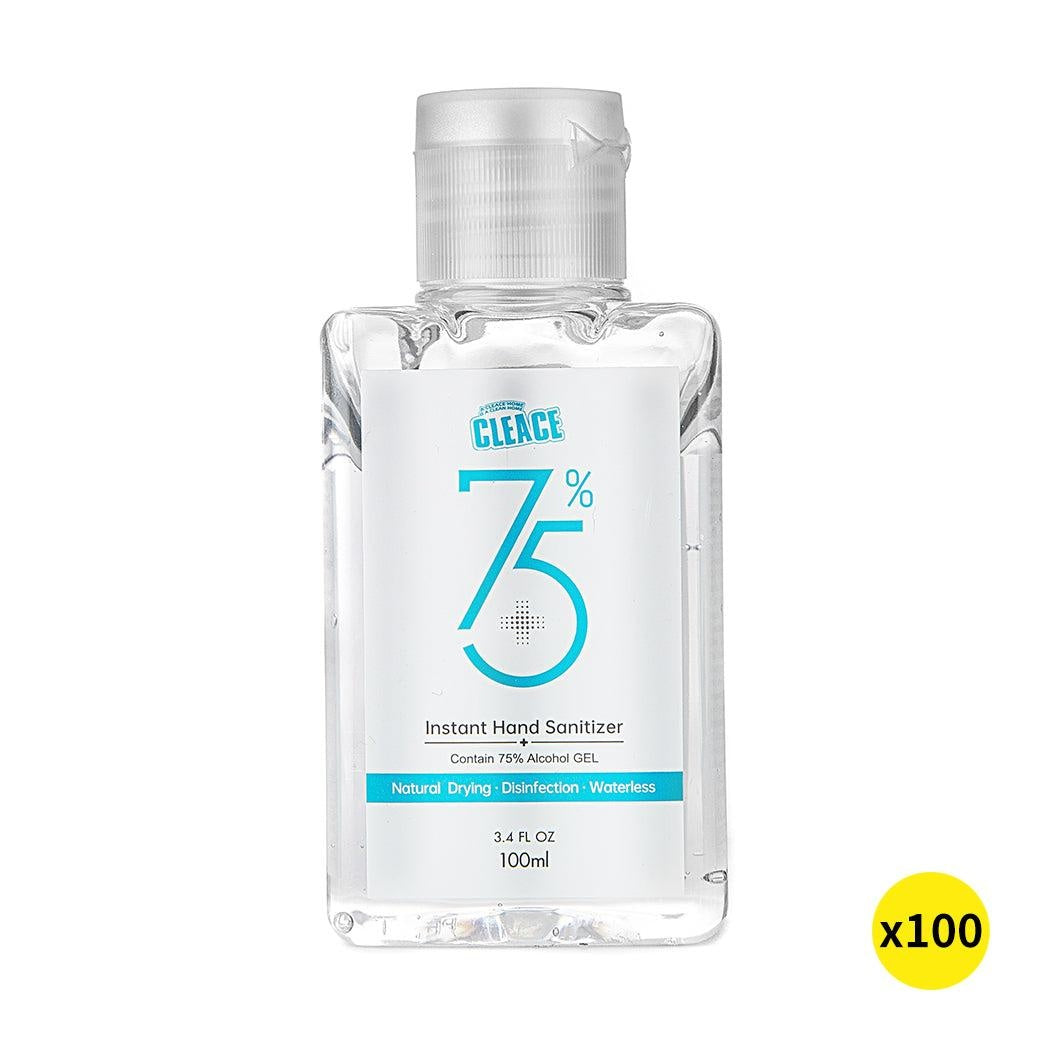 Cleace 100x Hand Sanitiser Sanitizer Instant Gel Wash 75% Alcohol 100ML Deals499