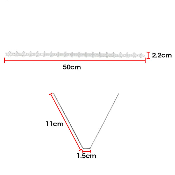 10x 50cm Anti Narrow Bird Spikes Pigeon Deterrent Repellent Bird Sting Stainless Deals499