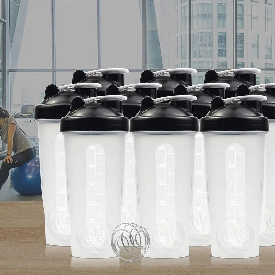 10x 700ml GYM Protein Supplement Drink Blender Mixer Shaker Shake Ball Bottle Deals499