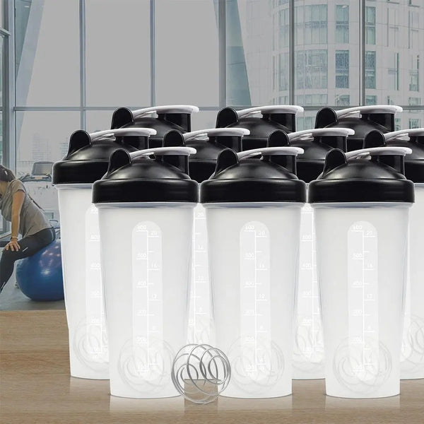 10x 700ml GYM Protein Supplement Drink Blender Mixer Shaker Shake Ball Bottle Deals499