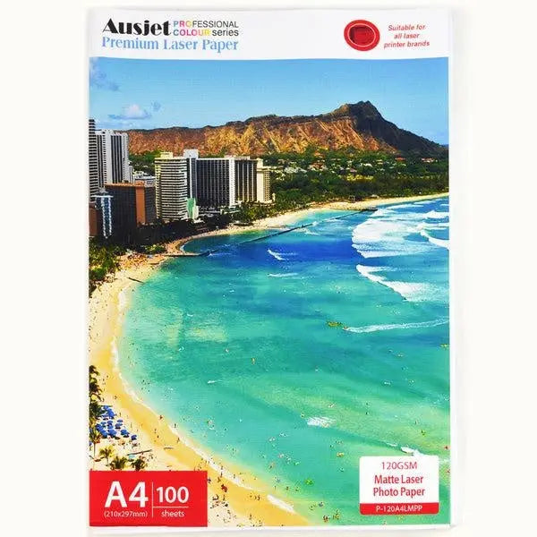 120GM A4 Matte Photo Paper for Laser Printers (100 Sheets) AUSTiC