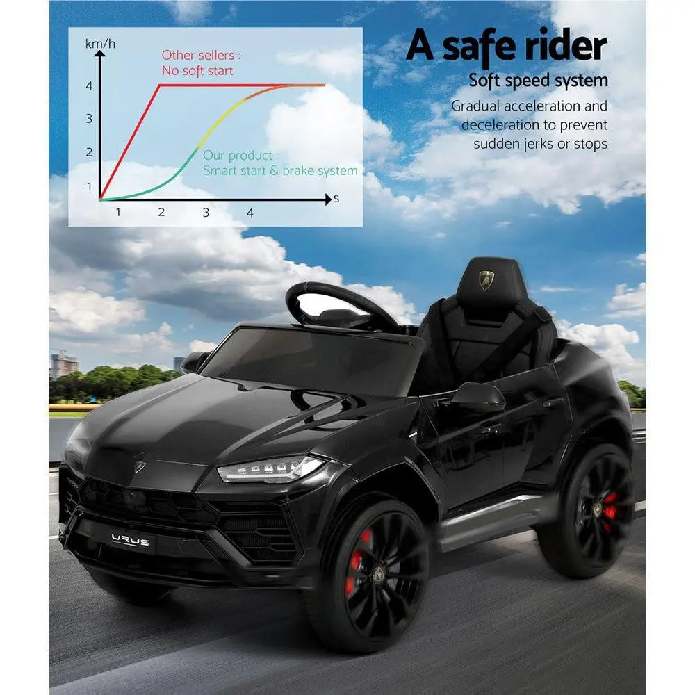 12V Electric Kids Ride On Toy Car Licensed Lamborghini URUS Remote Control Black Deals499