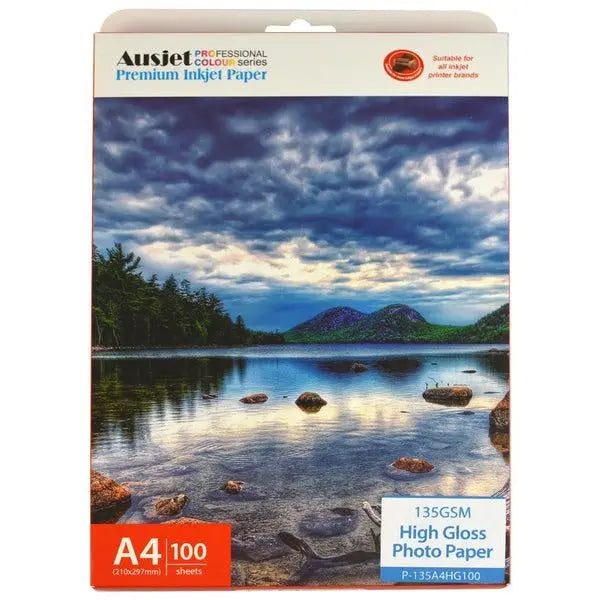 135gm A4 High Gloss Photo Paper (100 Sheets) AUSTiC