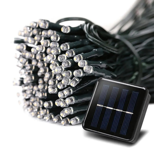 15M 100LED String Solar Powered Fairy Lights Garden Christmas Decor Multi Colour Deals499