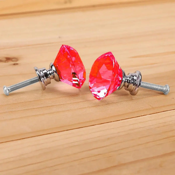 16 Pcs Clear Crystal Knobs Diamond 40mm Diameter Door Cabinet Handle Deals499