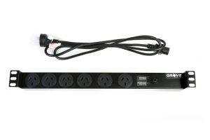 6 Way Horizontal Power Rail 1RU 10AMP Deals499
