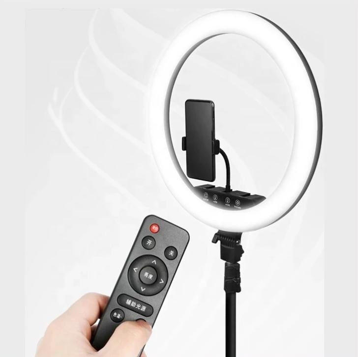 18 Inch LED Ring Light Photography Dimmable With Tripod and 3 Phone holders Deals499
