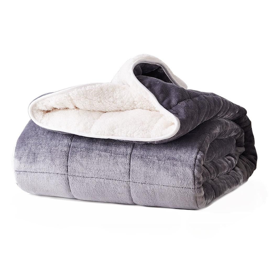 DreamZ Weighted Blanket Heavy Gravity Deep Relax Ultra Soft 5KG Adults Grey Deals499