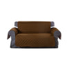 2 Seater Sofa Covers Quilted Couch Lounge Protectors Slipcovers Brown Deals499