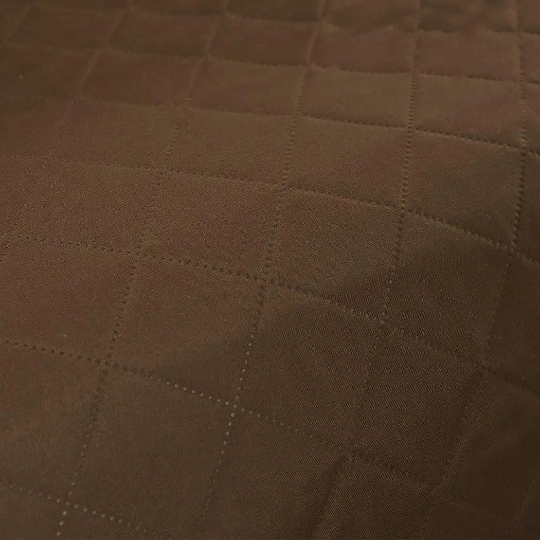 2 Seater Sofa Covers Quilted Couch Lounge Protectors Slipcovers Brown Deals499