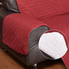2 Seater Sofa Covers Quilted Couch Lounge Protectors Slipcovers Burgundy Deals499
