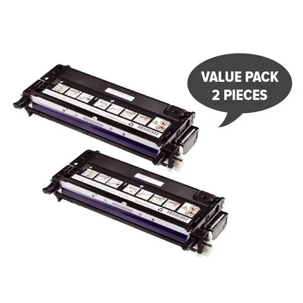 2 x 3130 Black Premium Generic Toner DELL