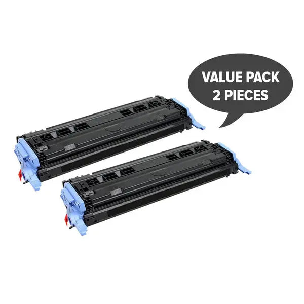 2 x CART-307 Q6000A #124A Black Premium Generic Toner HP