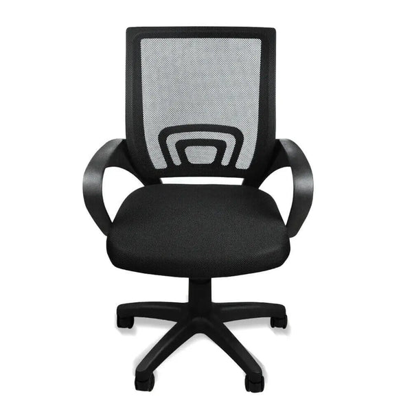 2 x Ergonomic Mesh Computer Home Office Desk Midback Task Black Adjustable Chair Deals499