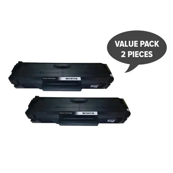 2 x MLT-D111s Black Premium Generic Toner SAMSUNG